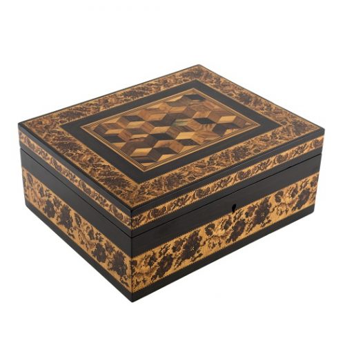 Tunbridge Needlework Box coromandel