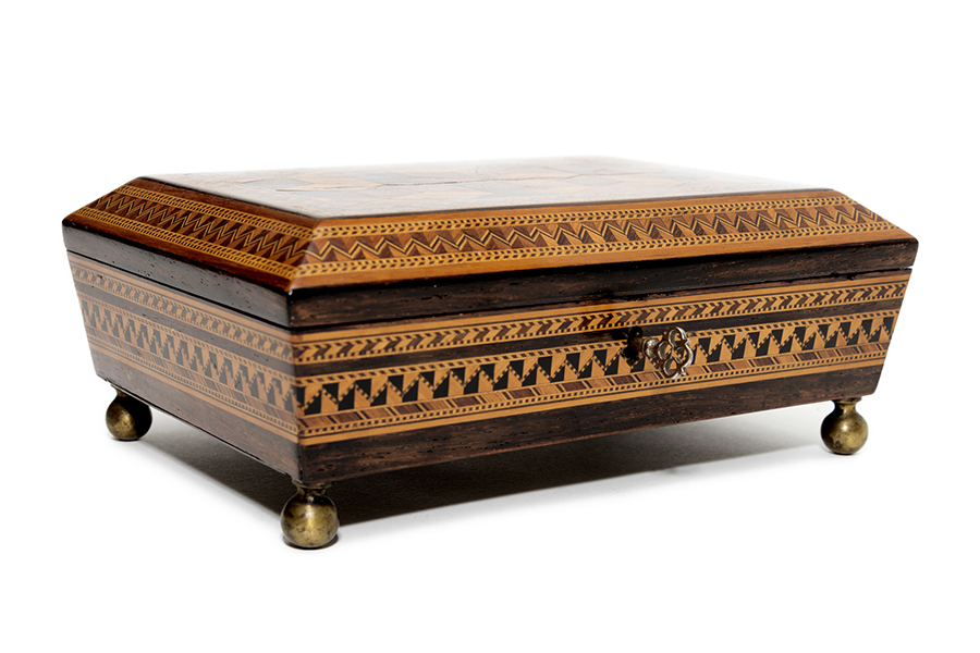 Tunbridge Ware Needlework Box Tunbridge Ware for Sale