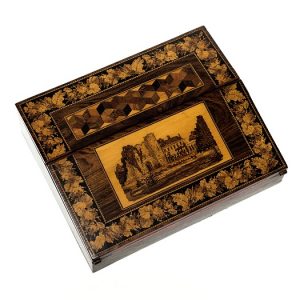 Tunbridge Ware Writing Slope with Tonbridge Castle